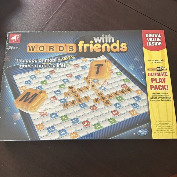 Words with Friends Board Game by Hasbro & Zynga NEW Sealed - Picture 1 of 6